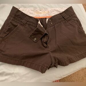 J. Crew brown chino shorts size 8